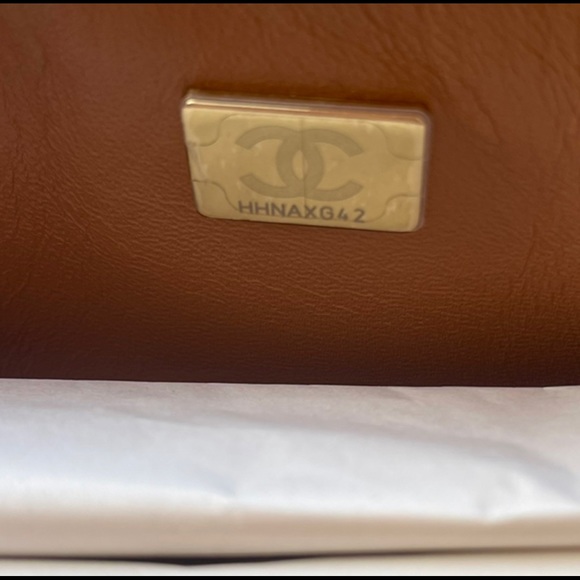 SOLD Chanel 22S Caramel Brown Mini Flap Bag LGHW AUTHENTIC [BRAND NEW WITH TAGS] - Picture 9 of 9